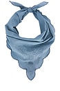view 2 of 4 The Scalloped Bandana in Faded Indigo