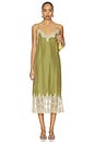 view 1 of 3 VESTIDO THE LEGACY in Light Olive & Cream