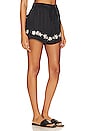 view 2 of 4 The Bonfire Short in Black With Palm Embroidery