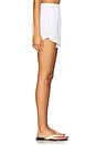 view 3 of 6 Microterry Swing Short in True White