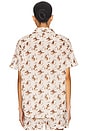 view 3 of 5 The Short Sleeve Pajama Shirt in Cream Cowboy