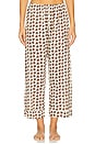 view 1 of 5 The Easy Sleep Pant in Cream Horse Medallion Print
