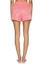 view 3 of 4 The Smocked Sleep Short in Pink Bandana Patchwork