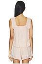 view 4 of 5 The Eyelet Tank in Washed Rose