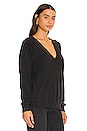 view 2 of 4 The V-Neck Sweatshirt in Almost Black