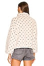 view 3 of 4 The Countryside Sherpa Pullover in Cream & Black Embroidered Floral