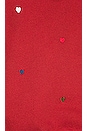 view 5 of 5 SUDADERA in Spiced Wine & Embroidered Hearts