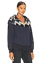 view 2 of 4 Fleece Half Zip Pullover in Navy Canyon Geo