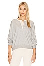 view 1 of 4 SWEAT HENLEY in Light Heather Grey