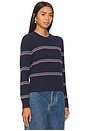 view 2 of 4 The Shrunken Pullover in Navy Ribbon Stripe