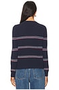 view 3 of 4 The Shrunken Pullover in Navy Ribbon Stripe