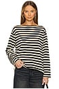 view 1 of 4 The Sailor Sweater in Black Stripe