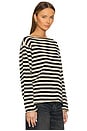 view 2 of 4 The Sailor Sweater in Black Stripe