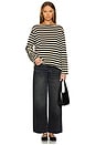 view 4 of 4 The Sailor Sweater in Black Stripe