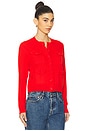 view 2 of 4 The Patch Pocket Cardigan in Tart