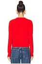view 3 of 4 The Patch Pocket Cardigan in Tart