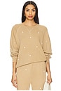 view 1 of 4 The Slouch Sweatshirt With Daisy Embroidery in Khaki