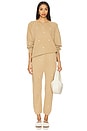 view 4 of 4 The Slouch Sweatshirt With Daisy Embroidery in Khaki