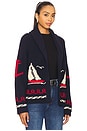 view 2 of 4 Sailboat Lodge Cardigan in Dark Navy