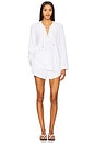 view 4 of 4 Micro Terry Lace Up Tunic in True White