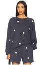 view 1 of 5 Slouch Sweatshirt in Heathered Vintage Blue