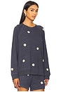 view 2 of 5 Slouch Sweatshirt in Heathered Vintage Blue