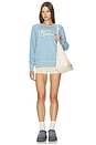 view 4 of 4 The College Sweatshirt in Confection Blue