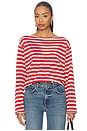 view 1 of 4 The Sailor Sweater in Maple Stripe