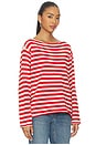 view 2 of 4 The Sailor Sweater in Maple Stripe