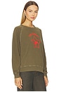 view 2 of 4 The College Sweatshirt With Rodeo Star Graphic in Dark Army