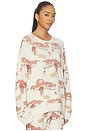 view 2 of 4 The Slouch Sweatshirt in Riding Horses Print