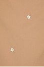 view 5 of 5 PULL THE EMBROIDERED CROPPED in Khaki With Daisy Embroidery
