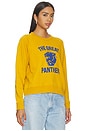 view 2 of 4 The Fleece Rookie Sweatshirt With Growling Panther in Mustard