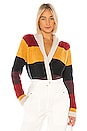 view 1 of 4 The Stripe Lodge Cardigan in Sunbeam Multi