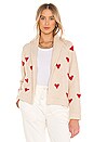 view 1 of 4 CÁRDIGAN THE HEART in Cream & Holly Hearts