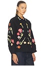 view 2 of 5 The Embroidered Commodore Jacket in Almost Black
