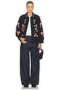 view 4 of 5 The Embroidered Commodore Jacket in Almost Black