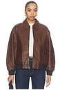 view 1 of 5 The Flight Jacket in Mahogany