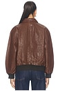 view 5 of 5 The Flight Jacket in Mahogany