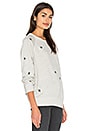 view 2 of 5 The Embroidered Star Sweatshirt in Heather Grey