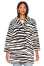 view 2 of 5 Vintage Zebra Coat in Vintage Zebra
