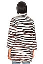 view 4 of 5 Vintage Zebra Coat in Vintage Zebra