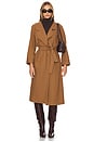 view 1 of 3 MANTEAU AVEC CEINTURE in Camel