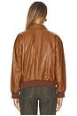 view 4 of 5 The Flight Jacket in Saddle Brown