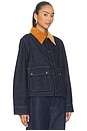view 2 of 4 The Denim Swingy Jacket in Midnight Rinse
