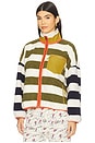 view 3 of 5 Plush Terrain Full Zip Jacket in Mixed Heritage Stripe