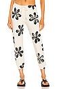 view 1 of 4 The Cropped Daisy Stamp Sweatpant in Washed White