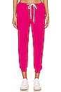 view 1 of 4 The Cropped Sweatpant in Fuchsia