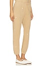 view 2 of 6 The Stadium Sweatpant With Daisy Embroidery in Khaki