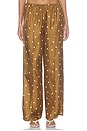 view 2 of 7 The Slouch Pintuck Pant in Copper Bubble Dot